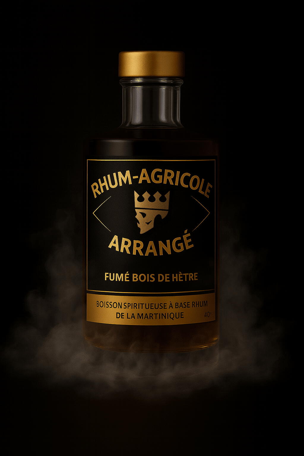Rhum agricole arrangé saveur Fumé bois de hètre 500ml