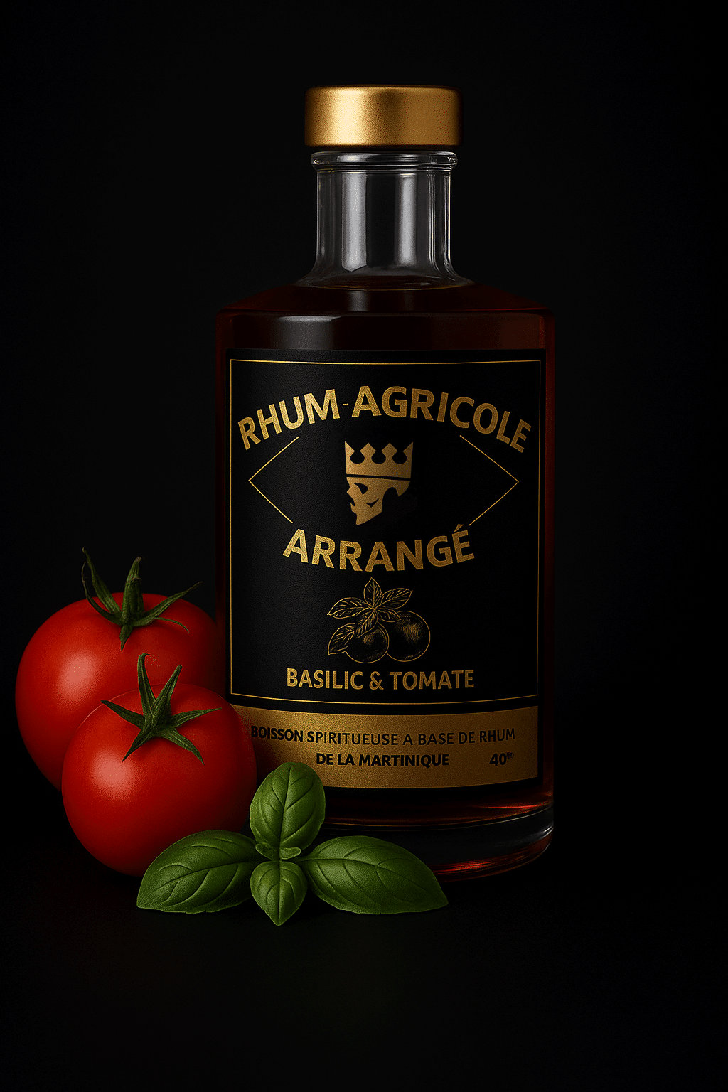 Rhum agricole arrangé, saveur Tomate & Basilic 500ml